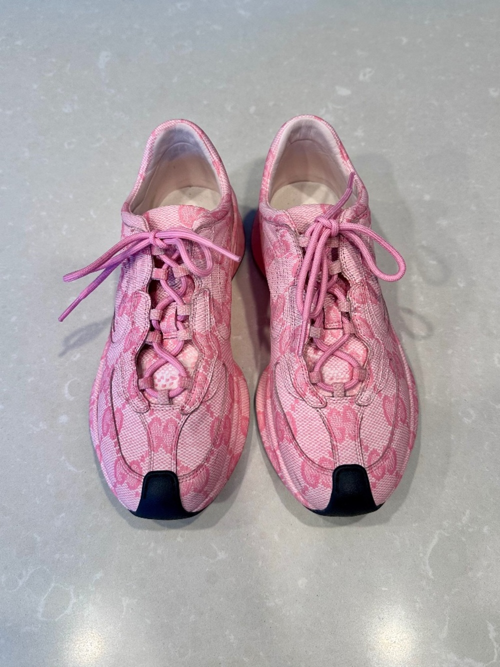 Gucci GG Pink Sneakers - EU 37 / US 7. Worn Once, Full Set